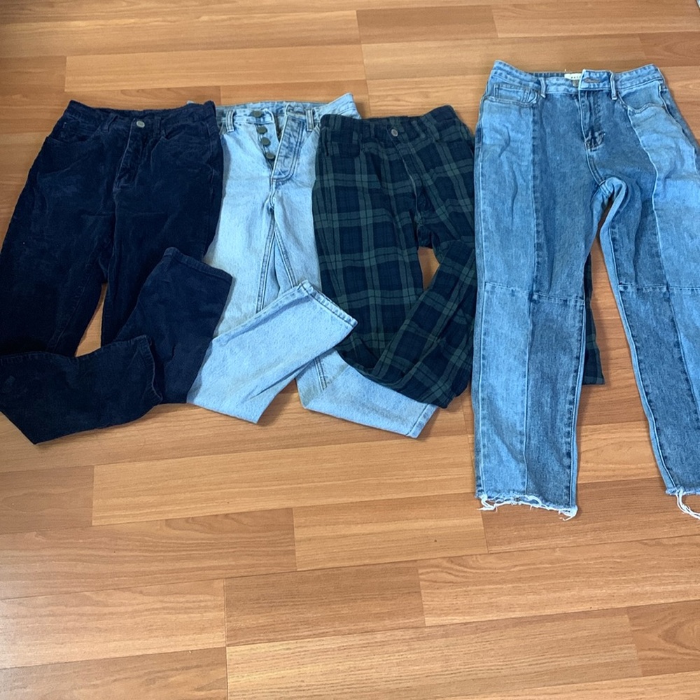 4 pairs of jeans pants J Galt PacSun Los Angeles small C-section